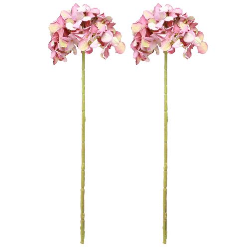 Artikel Künstliche Hortensie Groß Rosa Mauve Ø15cm L58cm 2St