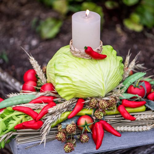 Artikel Deko Tomaten 2 Künstliche Tomaten an Rispe Ø6cm L15cm