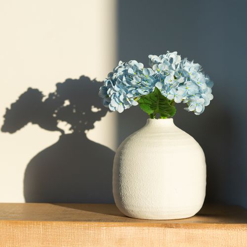 Artikel Kunstblume Hortensie naturgetreu für Wohnzimmer Dekoration 34cm 3St