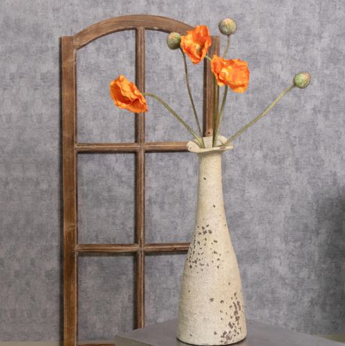 Artikel Kunstblumen Set realistischer Mohnblumenstrauß Dekor für Zuhause oder Büro 75cm 3St
