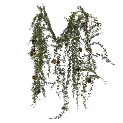 Floristik24 Lärchengirlande Grün mit Zapfen 180cm