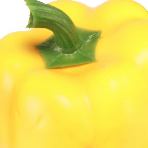 Lebensmittelattrappe Deko Gemüse Paprika Gelb H10cm | Floristik24.de