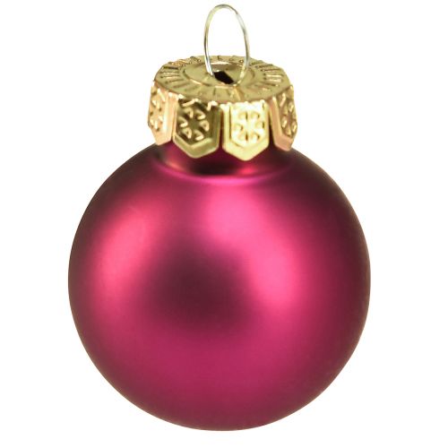Artikel Mini Glaskugeln Weihnachten Baumkugeln Pink Ø2,5cm 22 St