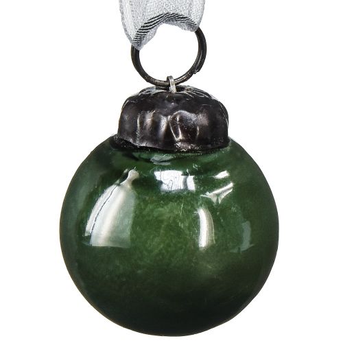 Artikel Mini Weihnachtskugeln Glaskugeln Grün Ø3cm 18 St im Glas