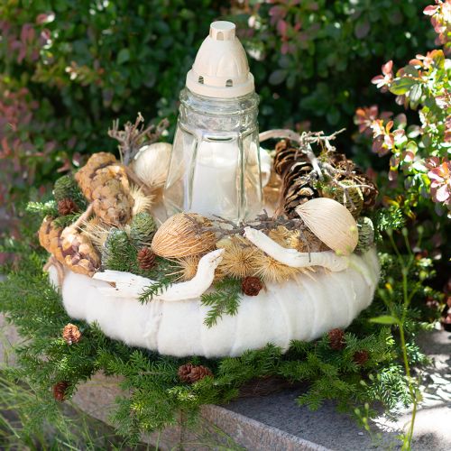 Artikel Mintolla Ball gebleicht 8cm - 10cm L46cm 6 St