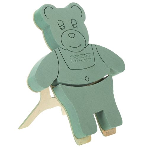 Artikel Steckschaum Figur Teddy mit Ständer 48,5cm x 42cm H5cm 1 St