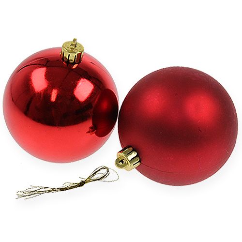 Artikel Weihnachtskugel Rot 10cm 4 St