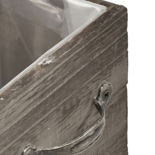 Artikel Pflanzkästen in Schubladenoptik – Grau-Braun, verschiedene Größen – Vielseitige und dekorative Aufbewahrung – Set aus 2 St