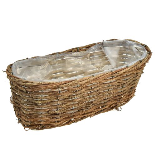 Pflanzkorb Korb Oval Rebe Natur Pflanzschale L30cm