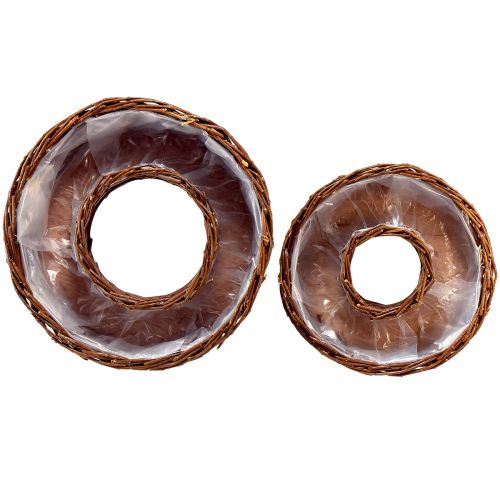 Artikel Natürliche Weiden Pflanzringe Pflanzschalen Ø32/25cm 2er-Set