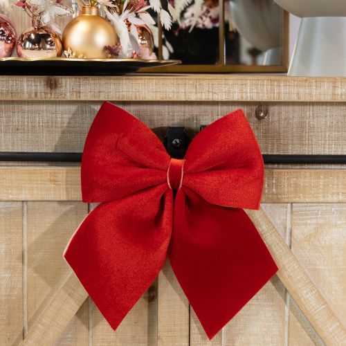 Artikel Rote Samtschleife Geschenkschleife 20×25cm Hellrot 2St