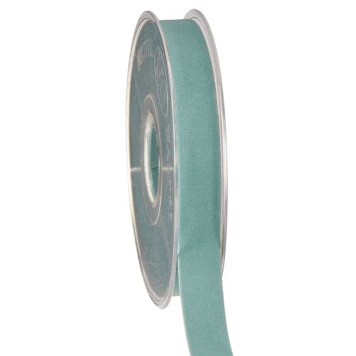 Samtband Hellblau Dekoband Geschenkband Blau 15mm 7m