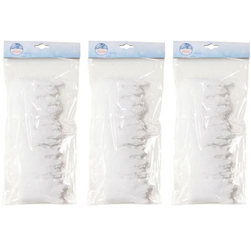 Artikel Schneevlies Eiszapfen Girlande Weiß oder Glitter 9×200cm 6St