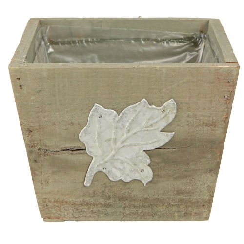 Artikel Pflanzkasten Holz Shabby Chic Holzkiste Grau 11×14,5×14cm