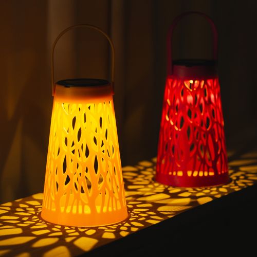 Solar Laterne Outdoor für gemütliche Sommerabende in Garten und Terrasse 26cm 2St | Floristik24.de