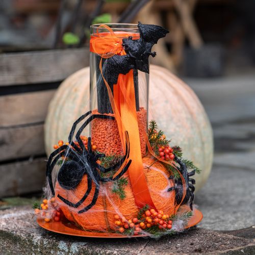 Artikel Spinne, Fledermaus Figuren Schwarz 10cm, 14cm 3 St