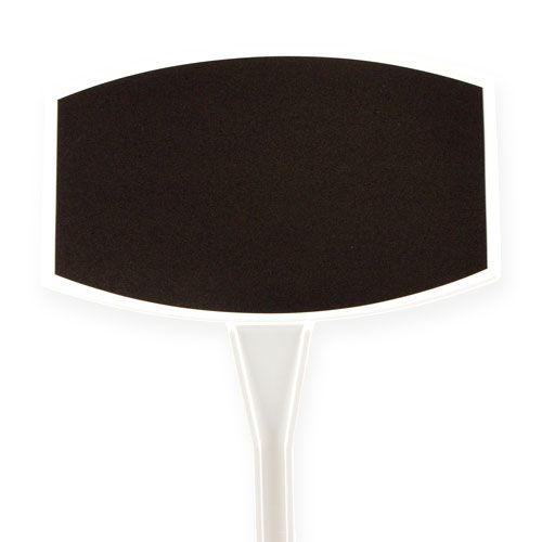 Floristik24 Pflanzensteckschilder 40cm Schwarz schräg 10 St