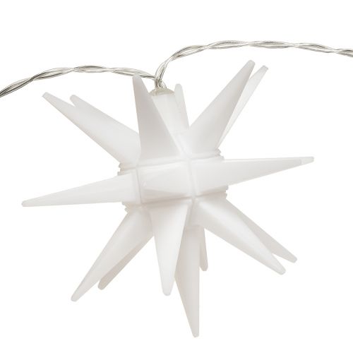 Floristik24 Sternenlichterkette Weiß LED Indoor Outdoor Timer 225cm