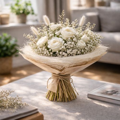 Artikel Straußmanschette elegantes Accessoire zur perfekten Blumenbindung 20cm 8St