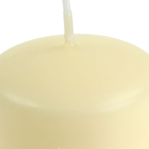 Floristik24 Stumpenkerzen Creme Kerzen H145mm Ø50mm Creme 12St