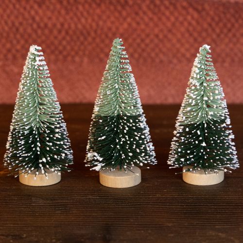 Artikel Mini Tannenbaum künstlich mit Schnee Ø5cm H10cm 6 St