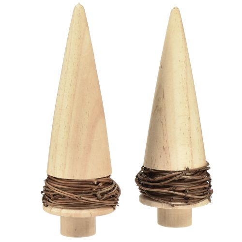 Artikel Tannenbaum Holz Natur Tischdeko Weihnachten H18cm 2 St