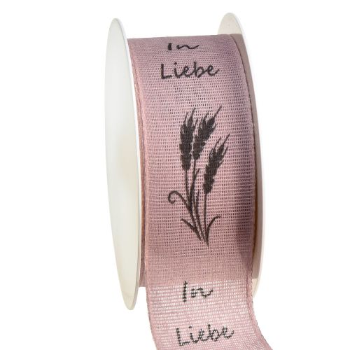 Floristik24 Trauerband Lila In Liebe Baumwollband Breite 40mm 15m