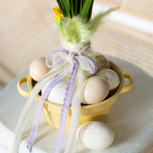 Floristik24 Truthahn Eier Natur 6,5cm 10 St