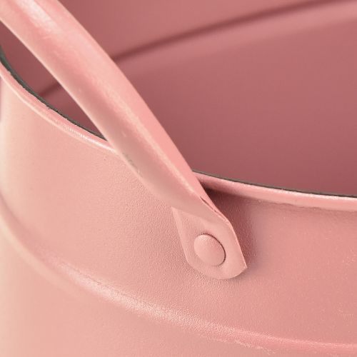 Artikel Übertopf Metall oval Pflanztopf Rosa 24/21/18cm Set à 3St