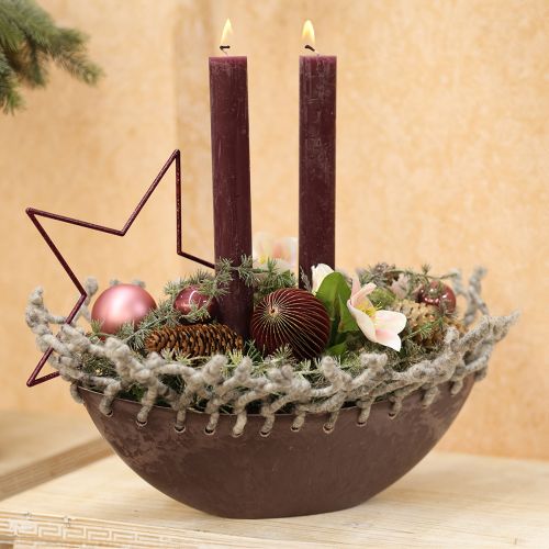 Artikel Wabenbälle Wabenkugeln Bordeaux Rosa Glitter Ø7cm 4 St