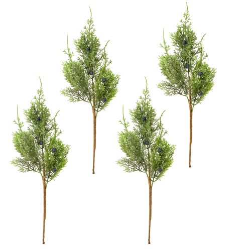 Artikel Wacholder mit Beeren Kunstzweige Grün Blau L42cm 4St