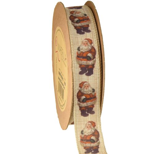 Artikel Weihnachtsband rustikal Band Weihnachtsmann 25mm 15m