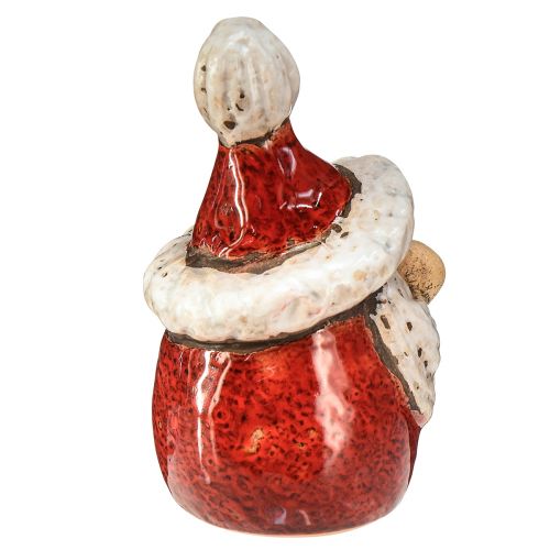 Artikel Niedliche Keramik Weihnachtsmann Figur, Rot-Weiß, 10cm – Perfekte Weihnachtsdeko – 4 St