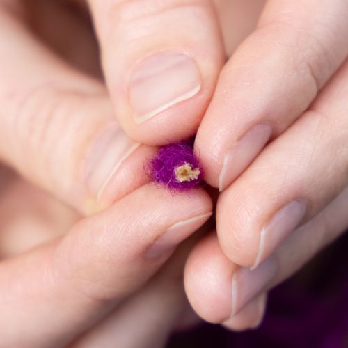 Artikel Dochtfaden Wollkordel Lila 55m Dekoschnur für Floristik Basteln